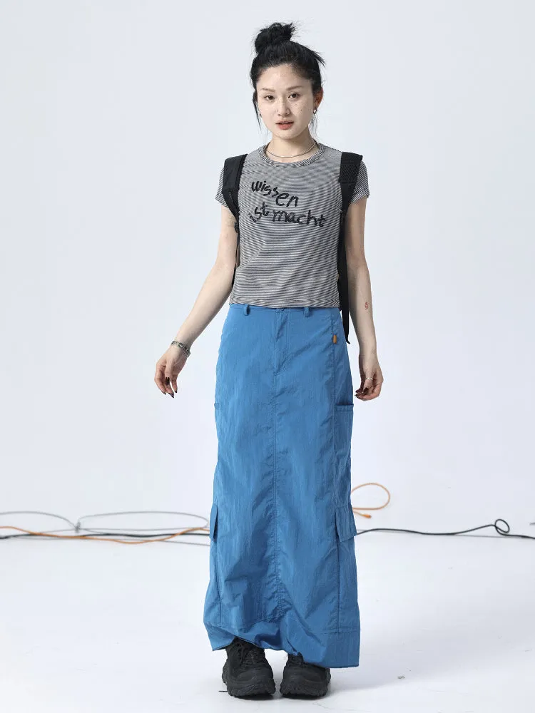 Achihara Workwear Cargo Pants Fishtail Skirts