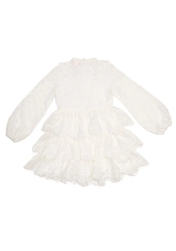 Amalfi Frilly Long Sleeve Dress (Size 4-5Y left)