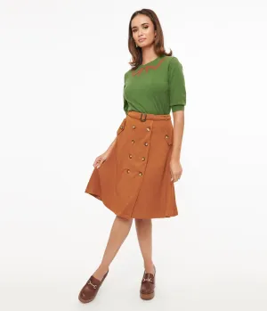 Amber Belted Midi Skirt