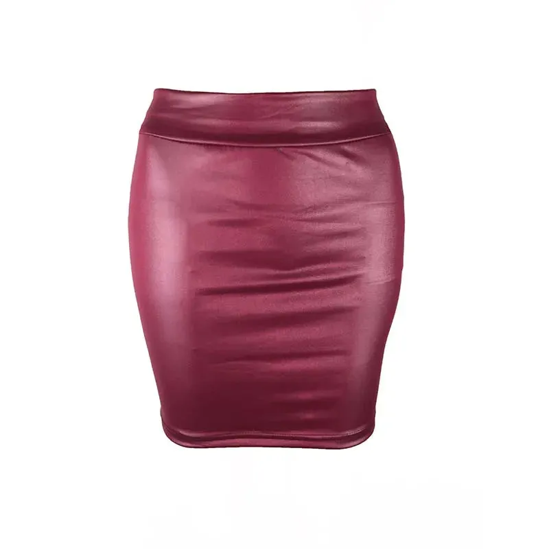 Black Slim Sexy Fashion High Waist Korean Trendy Chic Elegant Mini Skirt