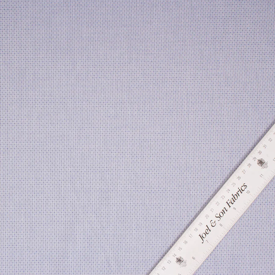 Blue Pin Point Pure Cotton Shirting