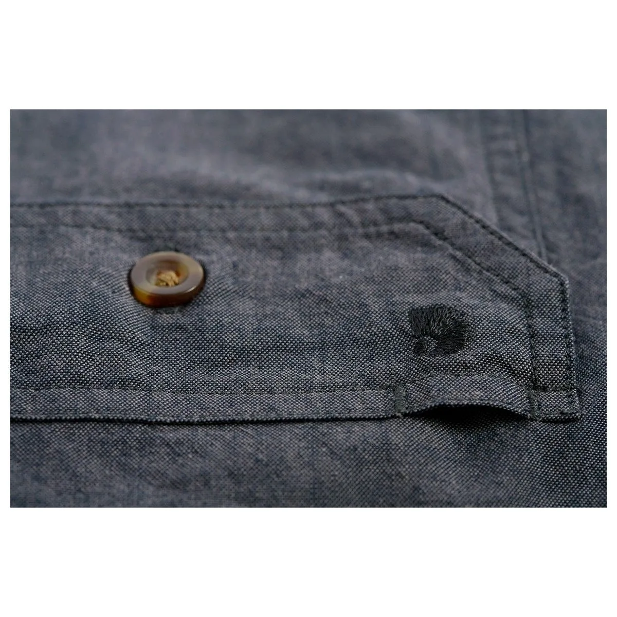 Carhartt&#x20;S200&#x20;Fort&#x20;Solid&#x20;s&#x2F;s&#x20;Shirt&#x20;-&#x20;Black&#x20;Chambray