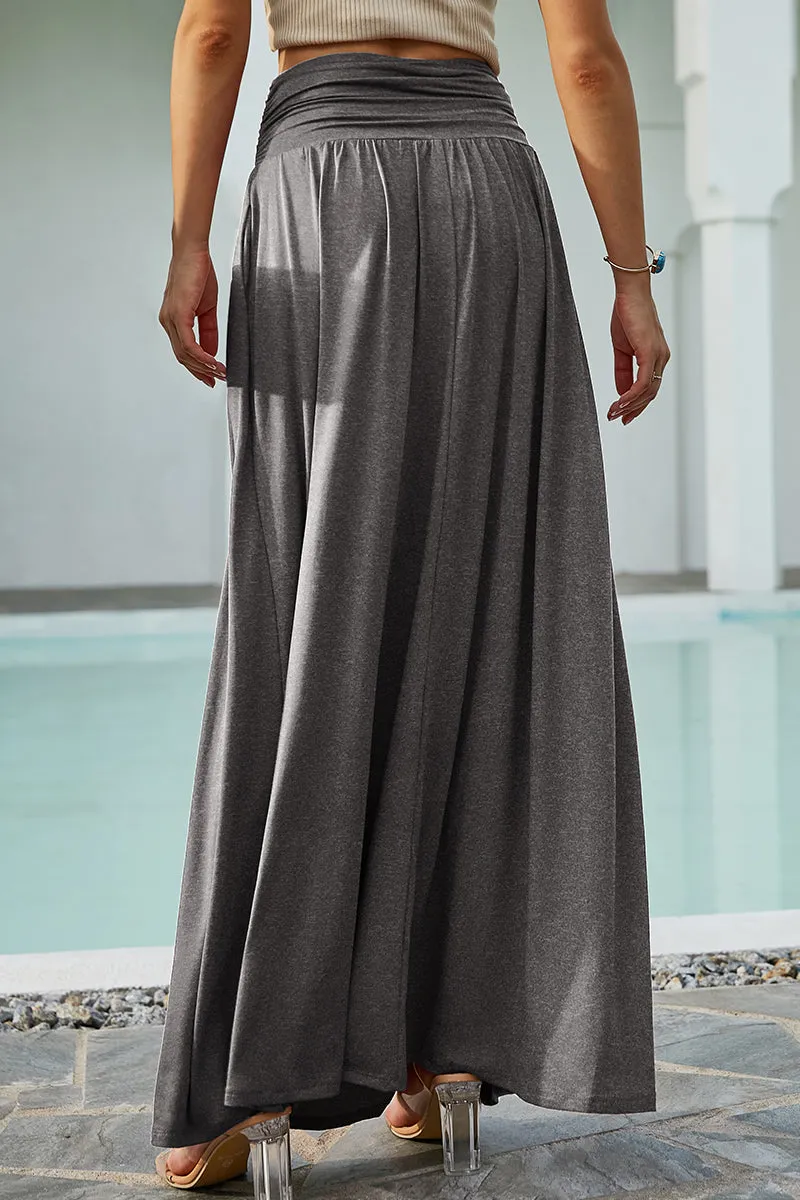 CASUAL LONG LENGTH MAXI STYLE WAIST LIGHT SKIRT