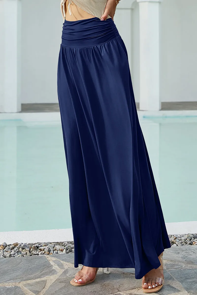 CASUAL LONG LENGTH MAXI STYLE WAIST LIGHT SKIRT