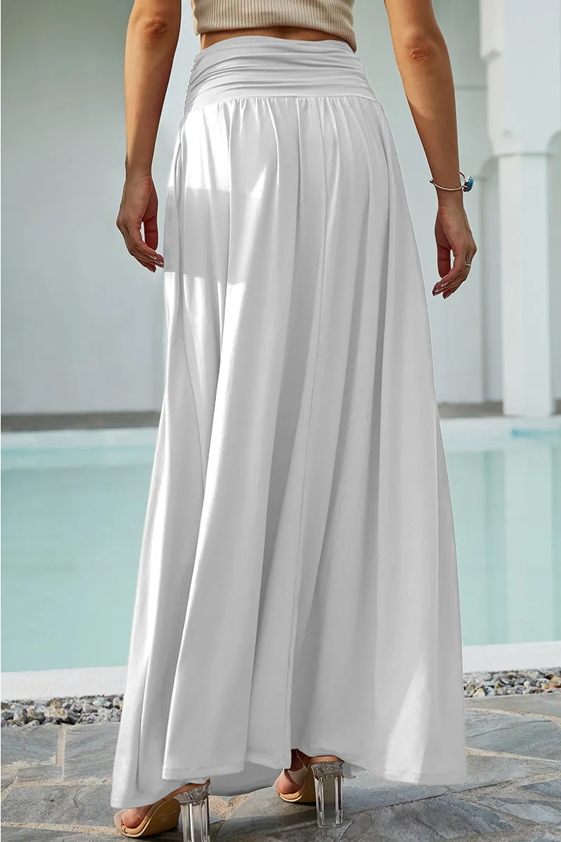 CASUAL LONG LENGTH MAXI STYLE WAIST LIGHT SKIRT