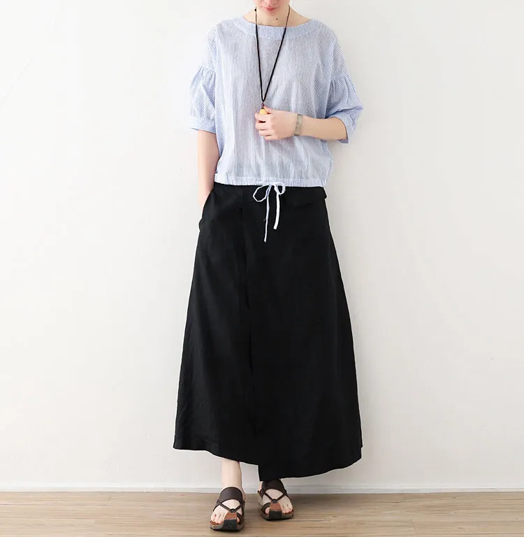 Casual Summer Women Skirts Women Skirts Women Linen Cotton Skirts ATM962317