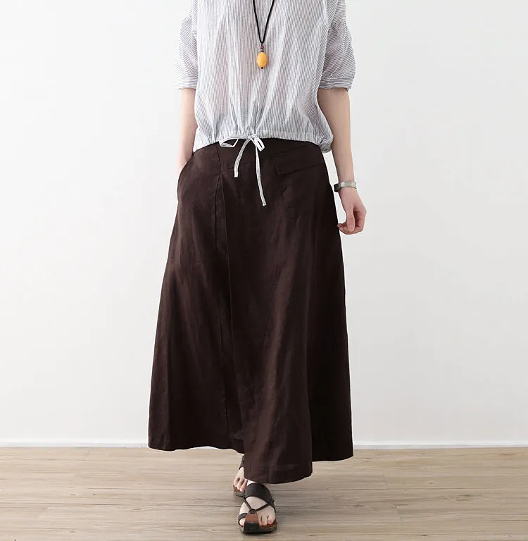 Casual Summer Women Skirts Women Skirts Women Linen Cotton Skirts ATM962331