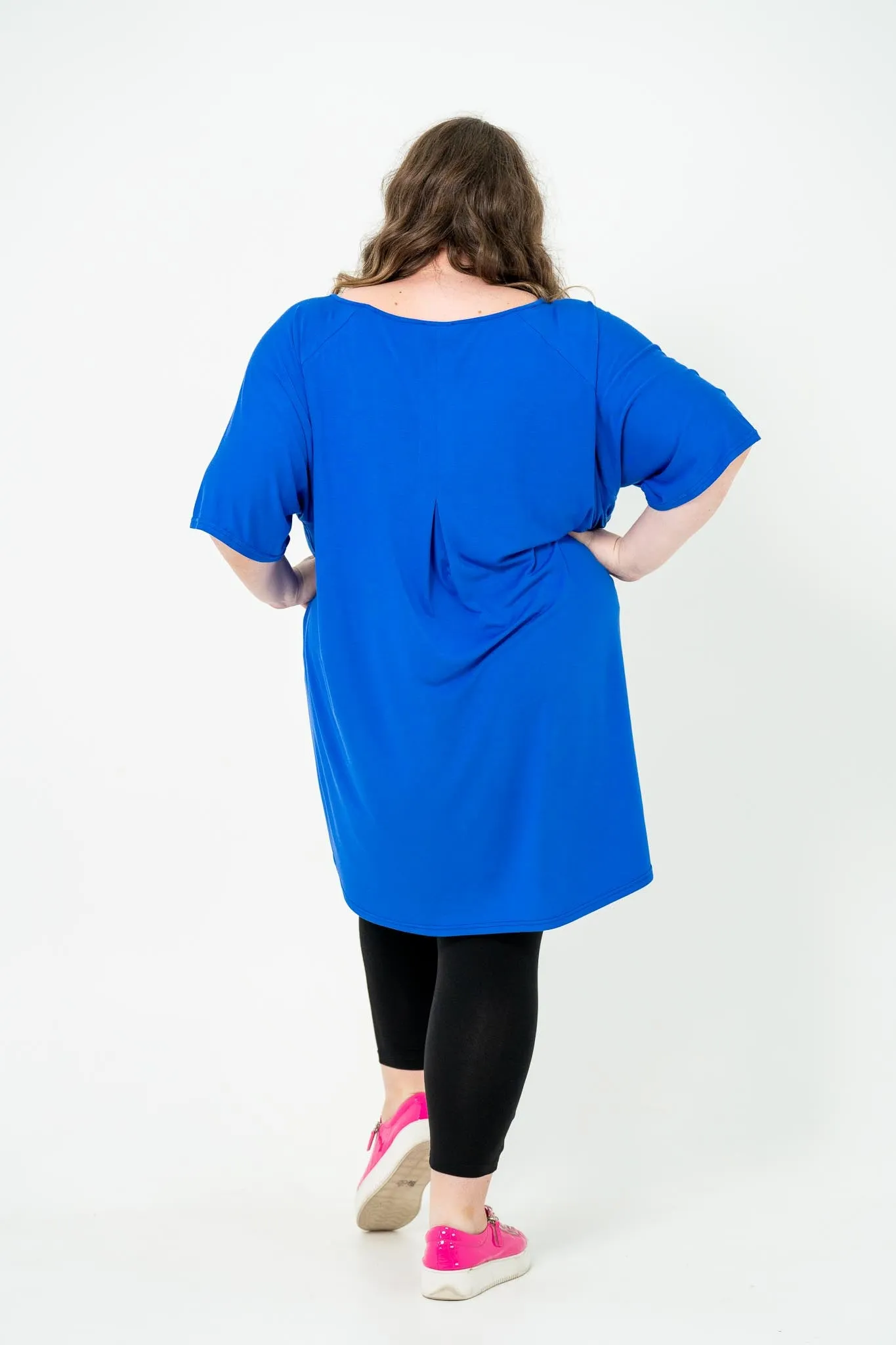 'ENVY' OVERSIZED Box Top - Cobalt