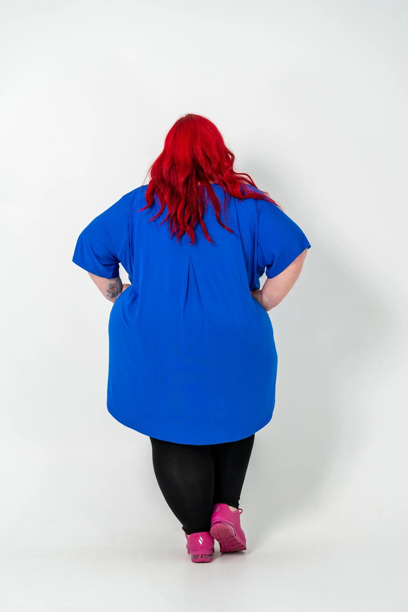 'ENVY' OVERSIZED Box Top - Cobalt