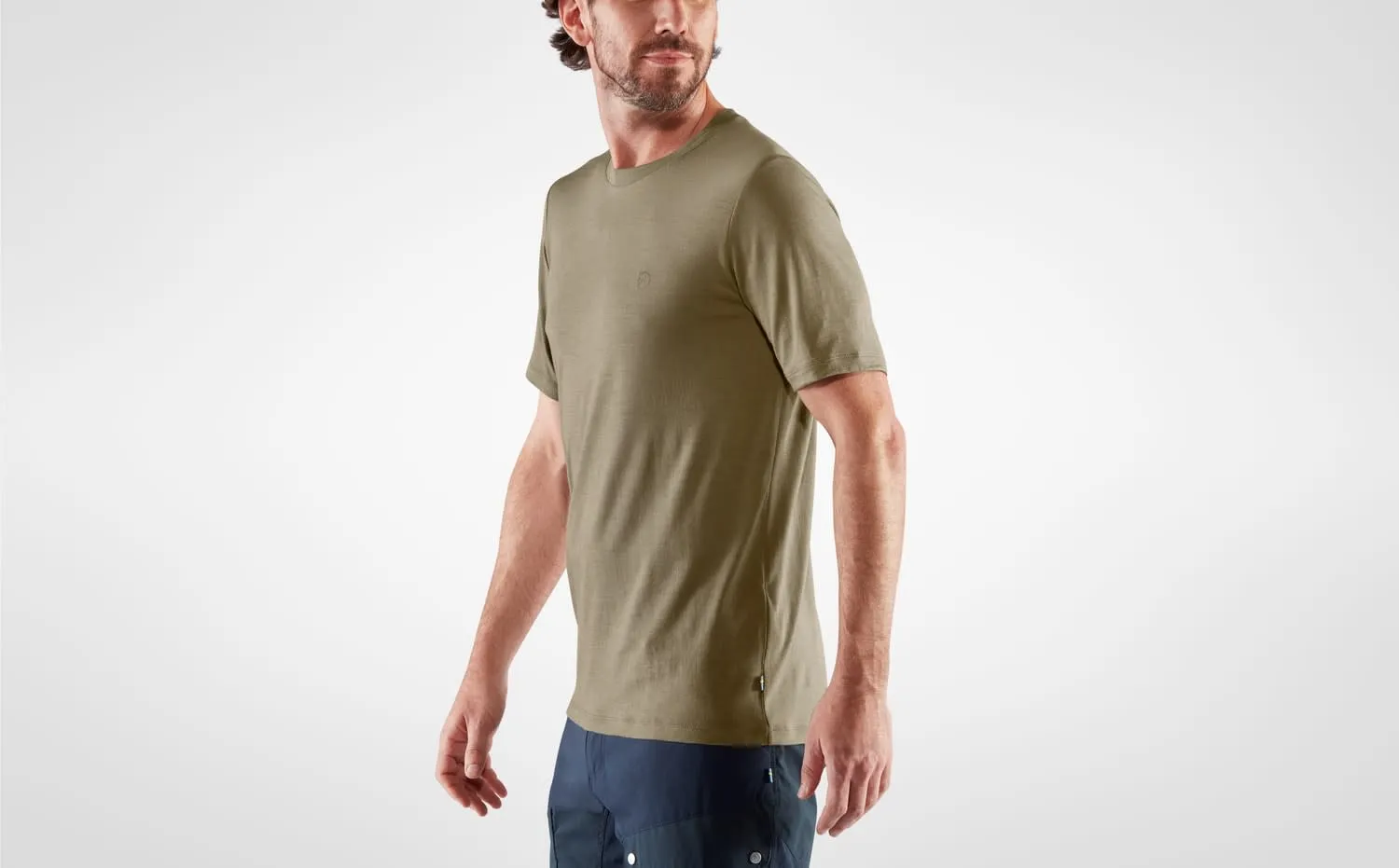 Fjällräven Men&#x27;s Abisko Wool Short Sleeve Laurel Green | Buy Fjällräven Men&#x27;s Abisko Wool Short Sleeve Laurel Green here | Outnorth