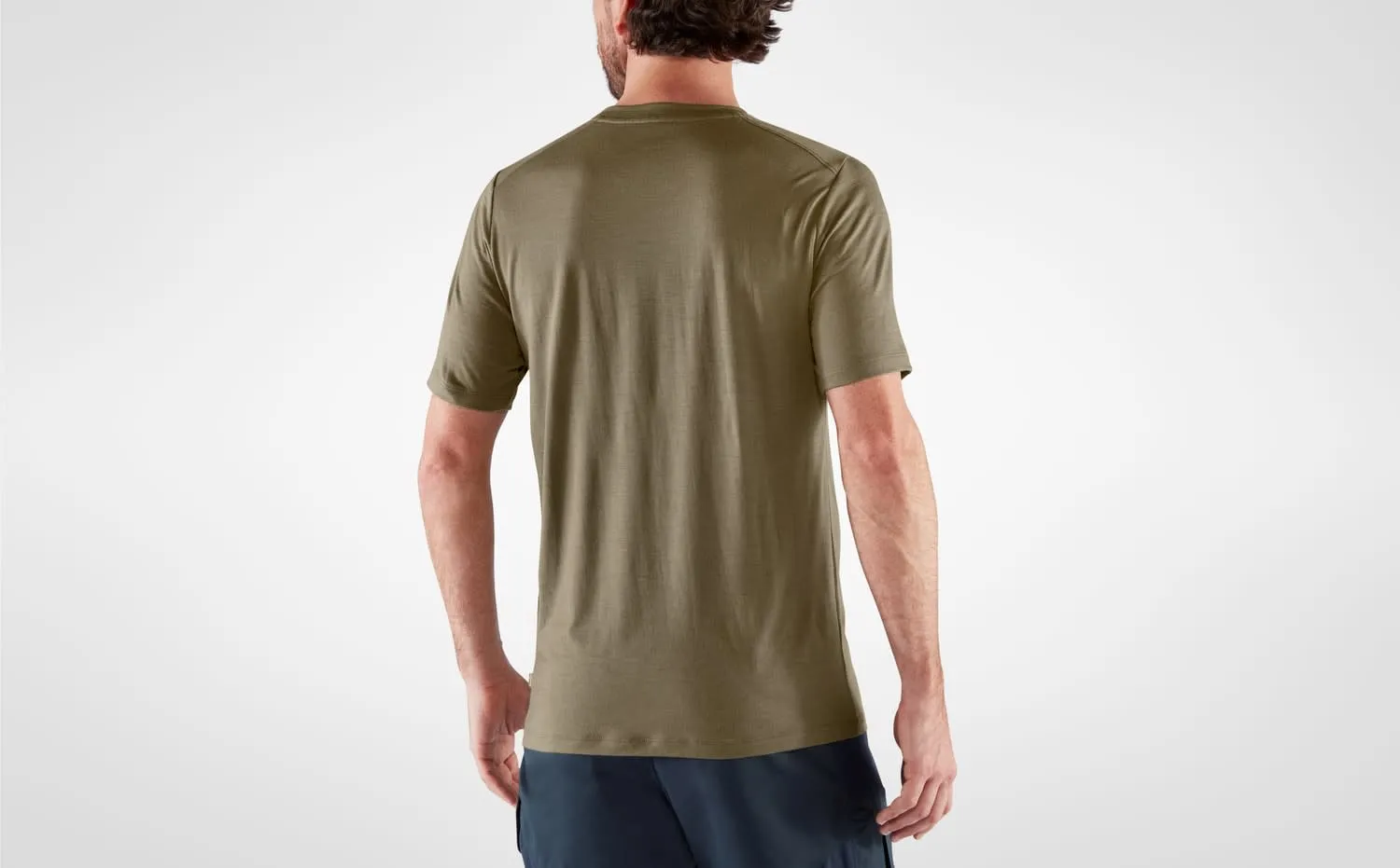 Fjällräven Men&#x27;s Abisko Wool Short Sleeve Light Olive | Buy Fjällräven Men&#x27;s Abisko Wool Short Sleeve Light Olive here | Outnorth