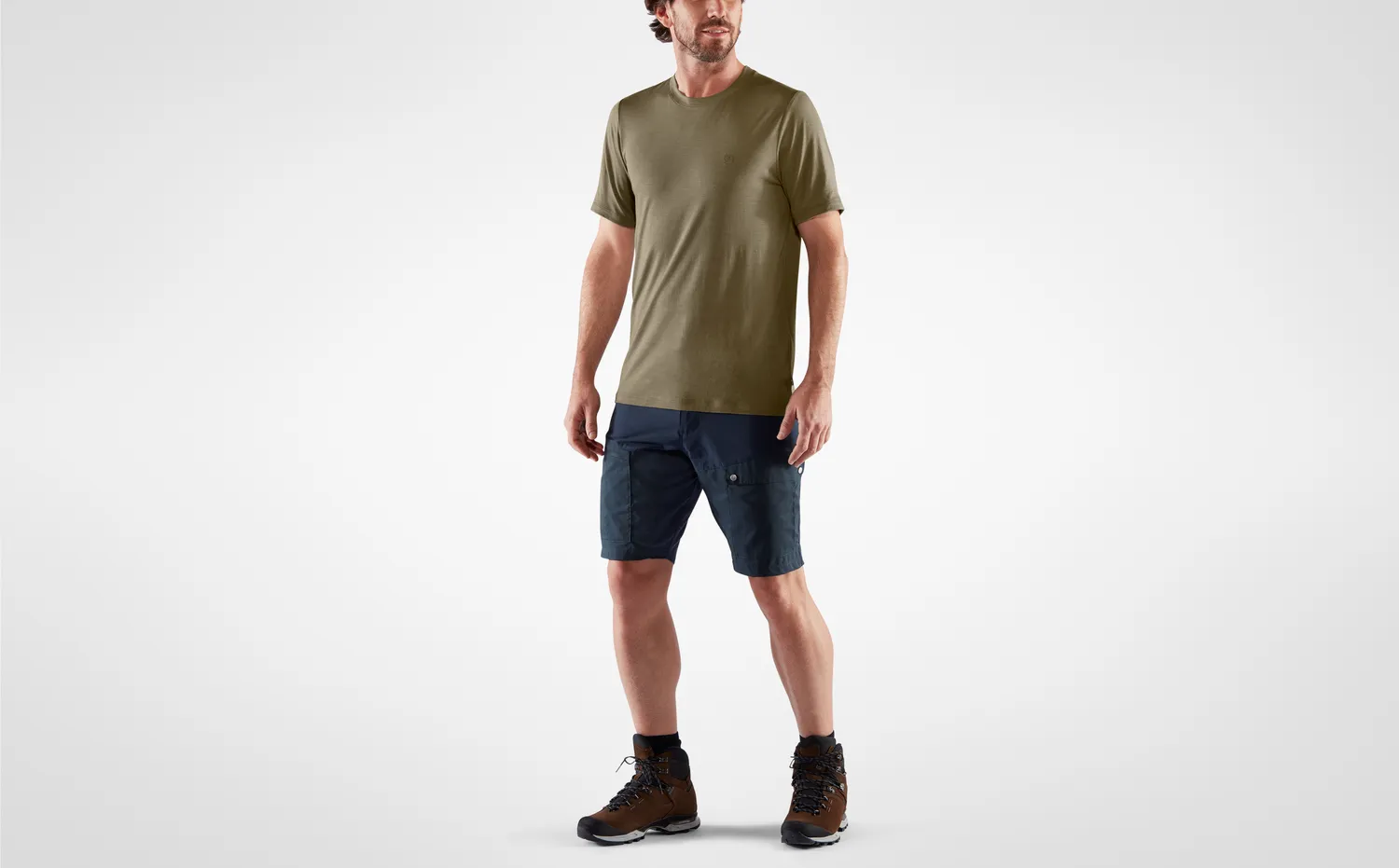 Fjällräven Men&#x27;s Abisko Wool Short Sleeve Light Olive | Buy Fjällräven Men&#x27;s Abisko Wool Short Sleeve Light Olive here | Outnorth