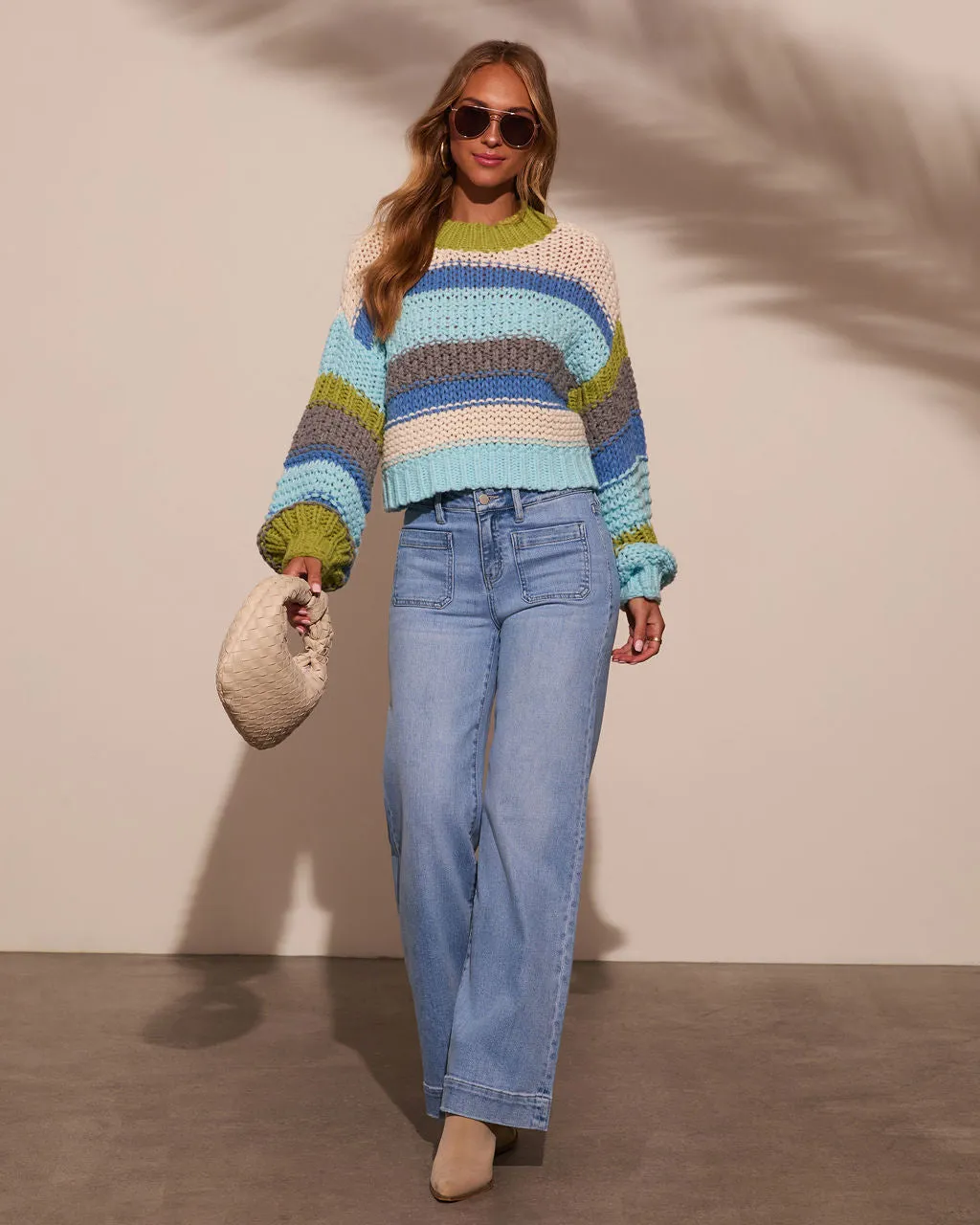 Harvest Feels Cropped Knit Sweater