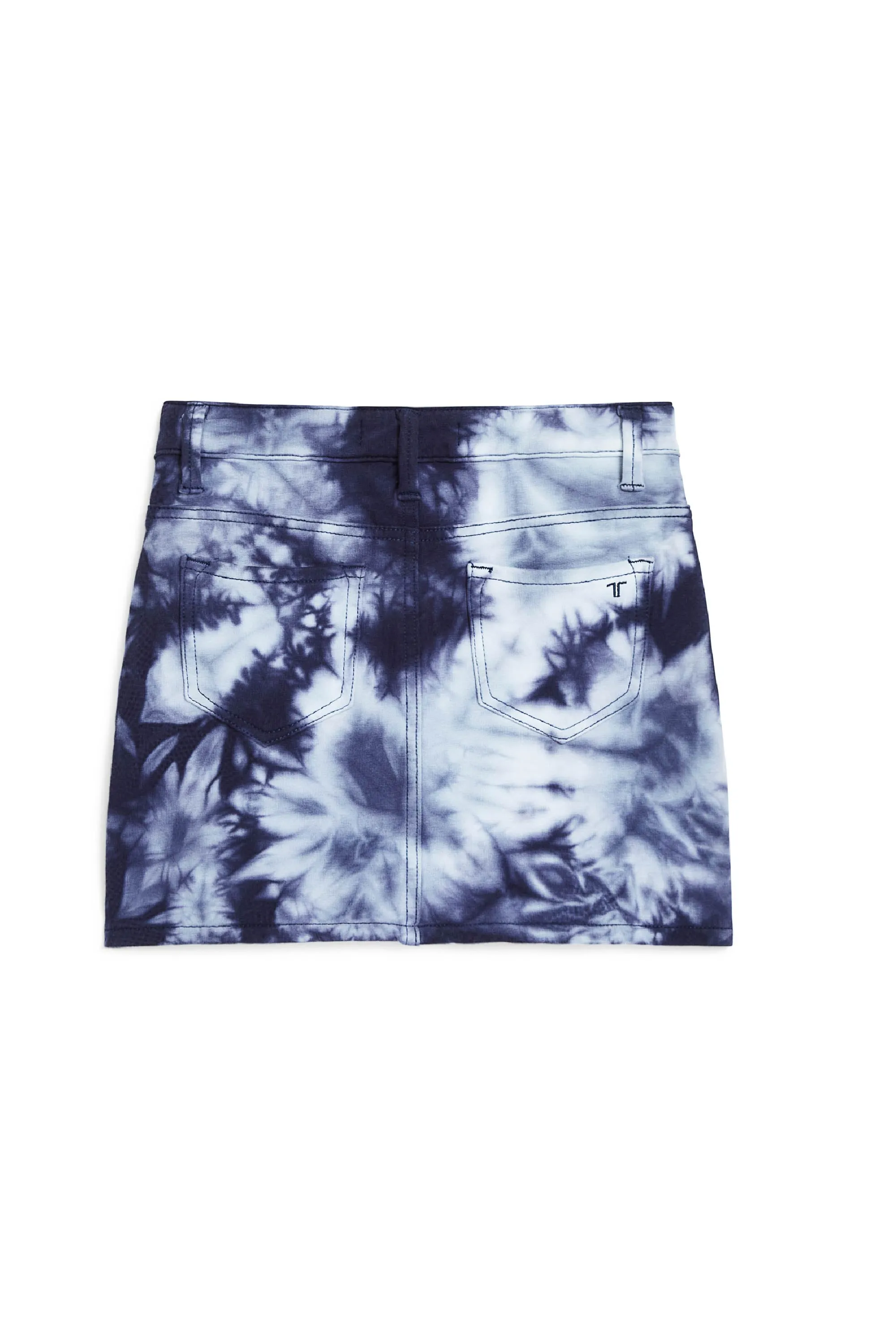 Lisa Basic Mini French Terry Tie Dye Skirt