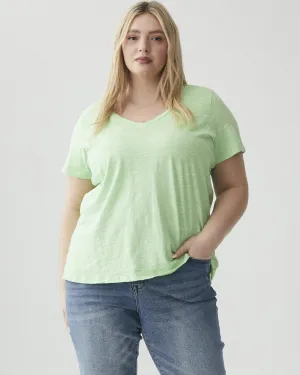 Michelle Soft Cotton Tee | Light Green