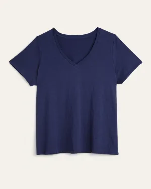 Michelle Soft Cotton Tee | Navy