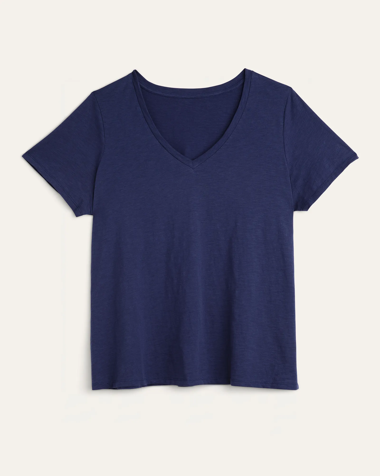 Michelle Soft Cotton Tee | Navy