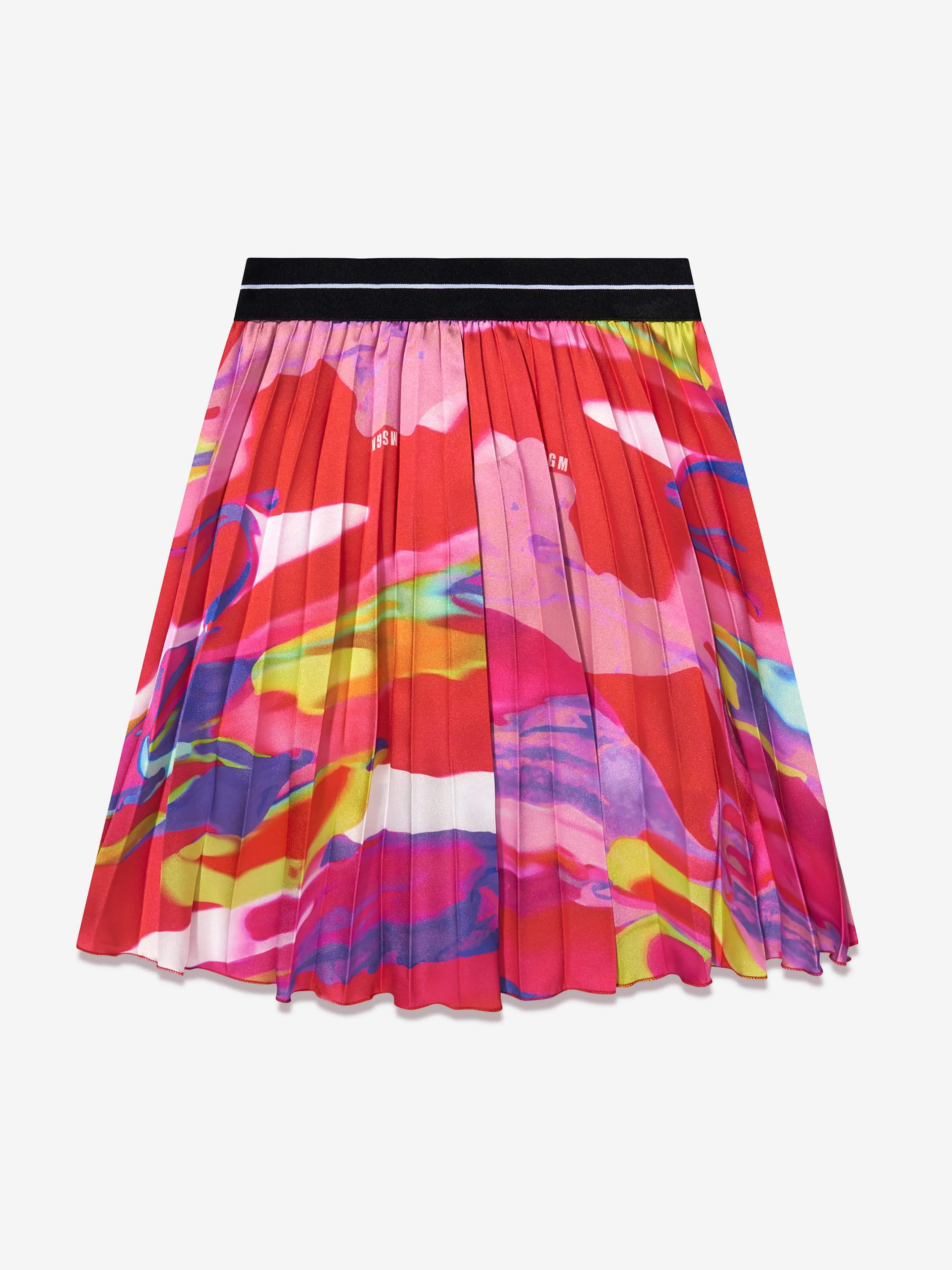 MSGM Girls Pleated Skirt in Multicolour