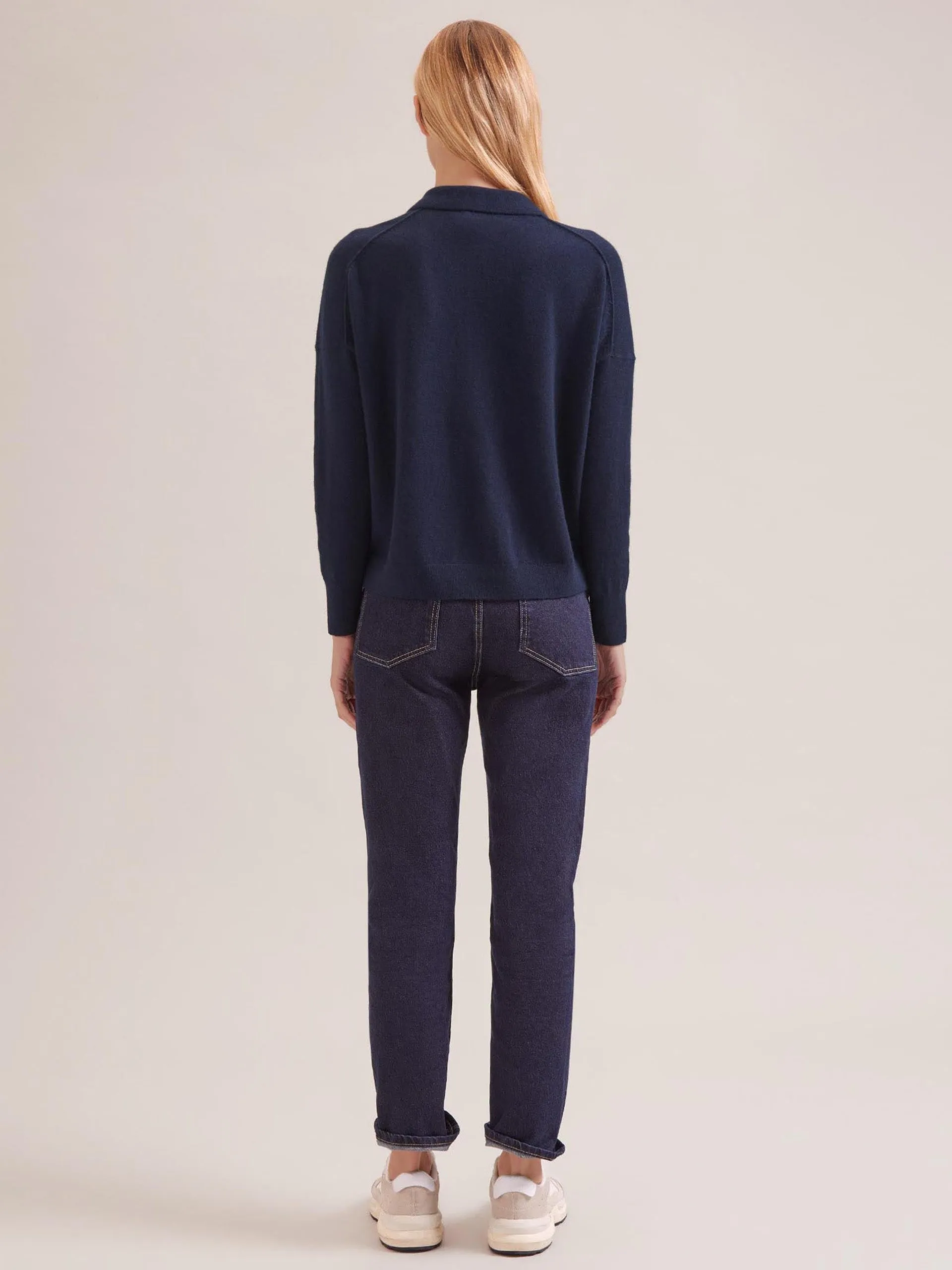 Navy Kelly cashmere jumper