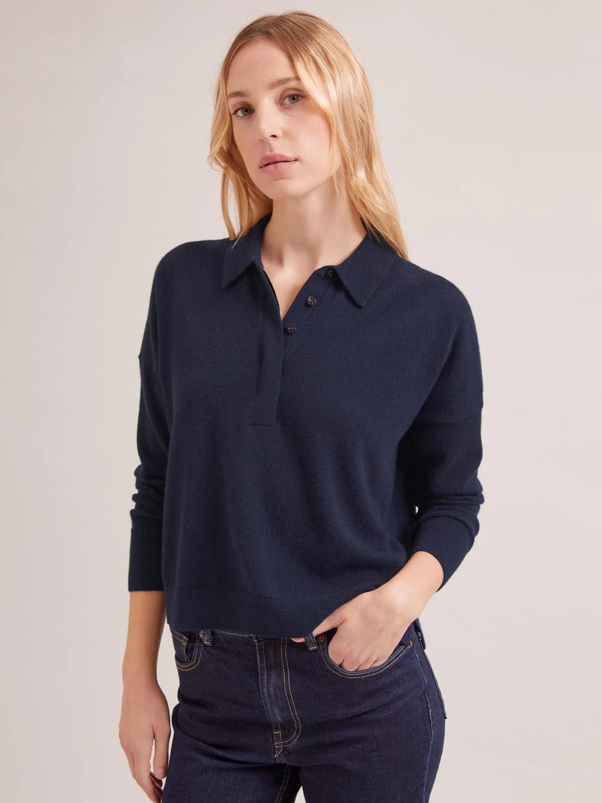 Navy Kelly cashmere jumper