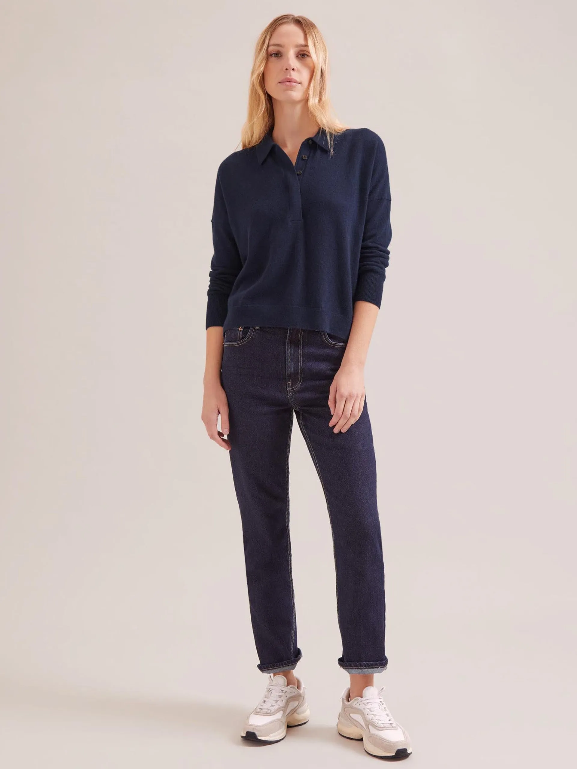 Navy Kelly cashmere jumper