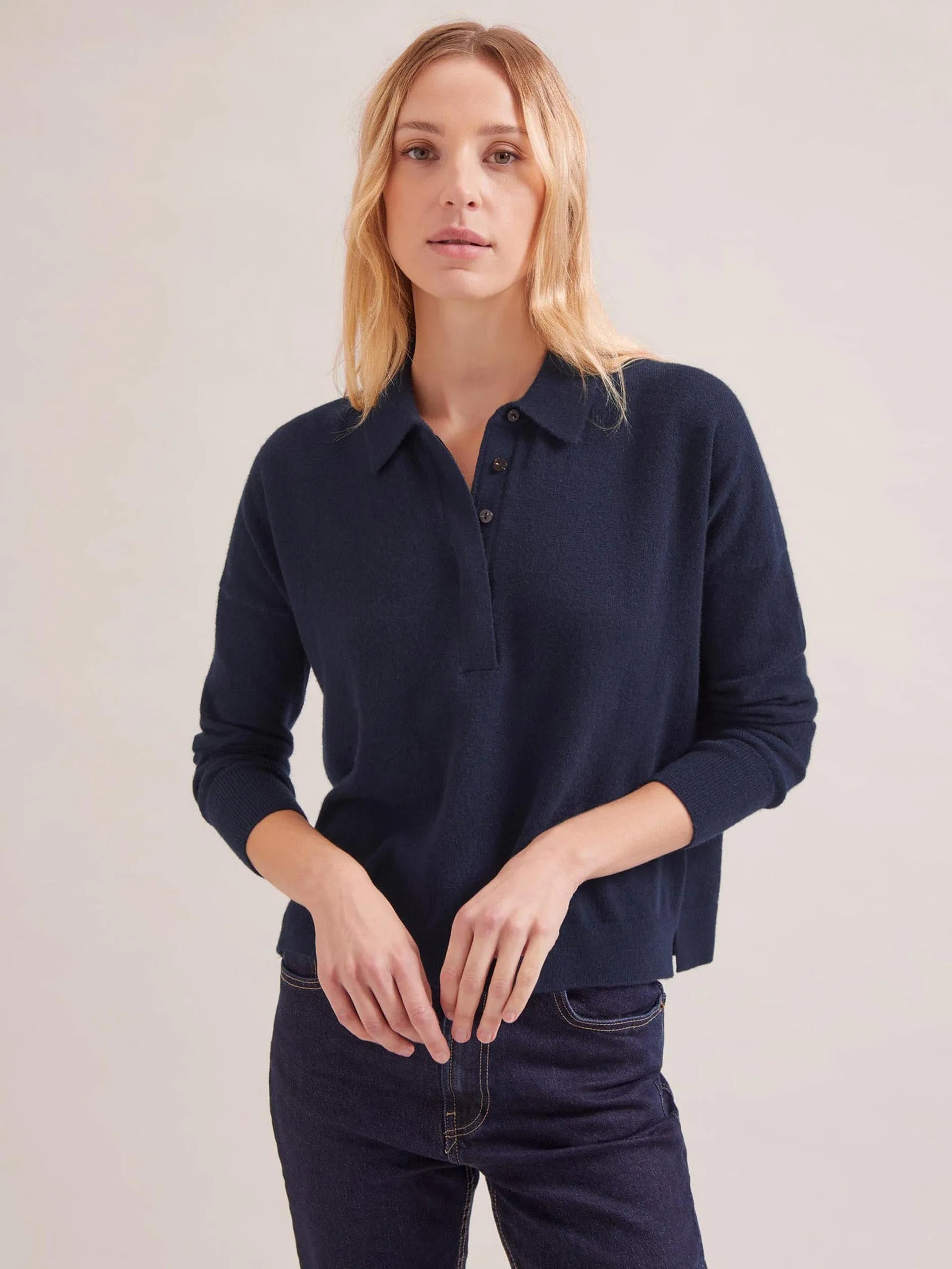 Navy Kelly cashmere jumper