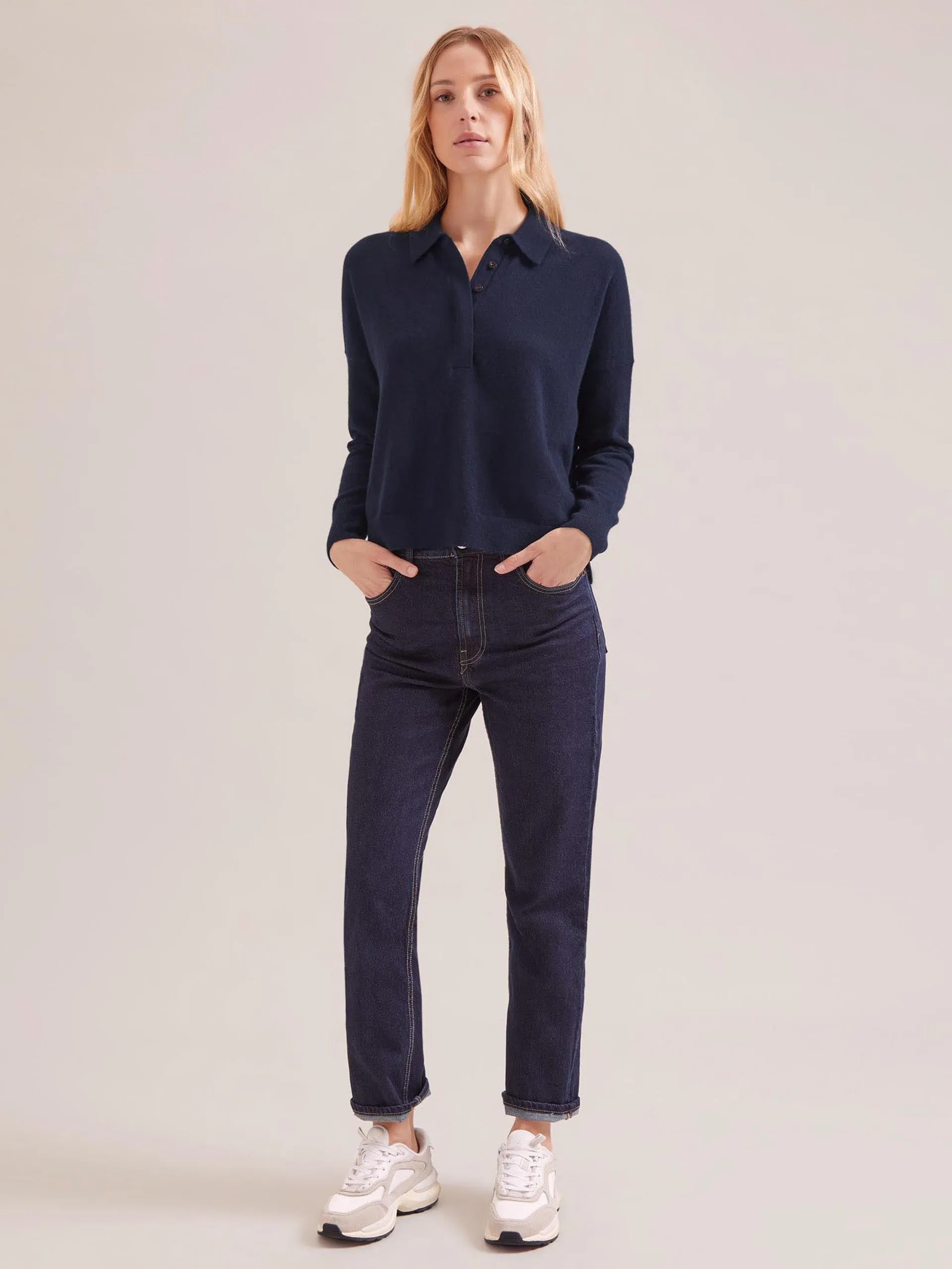 Navy Kelly cashmere jumper