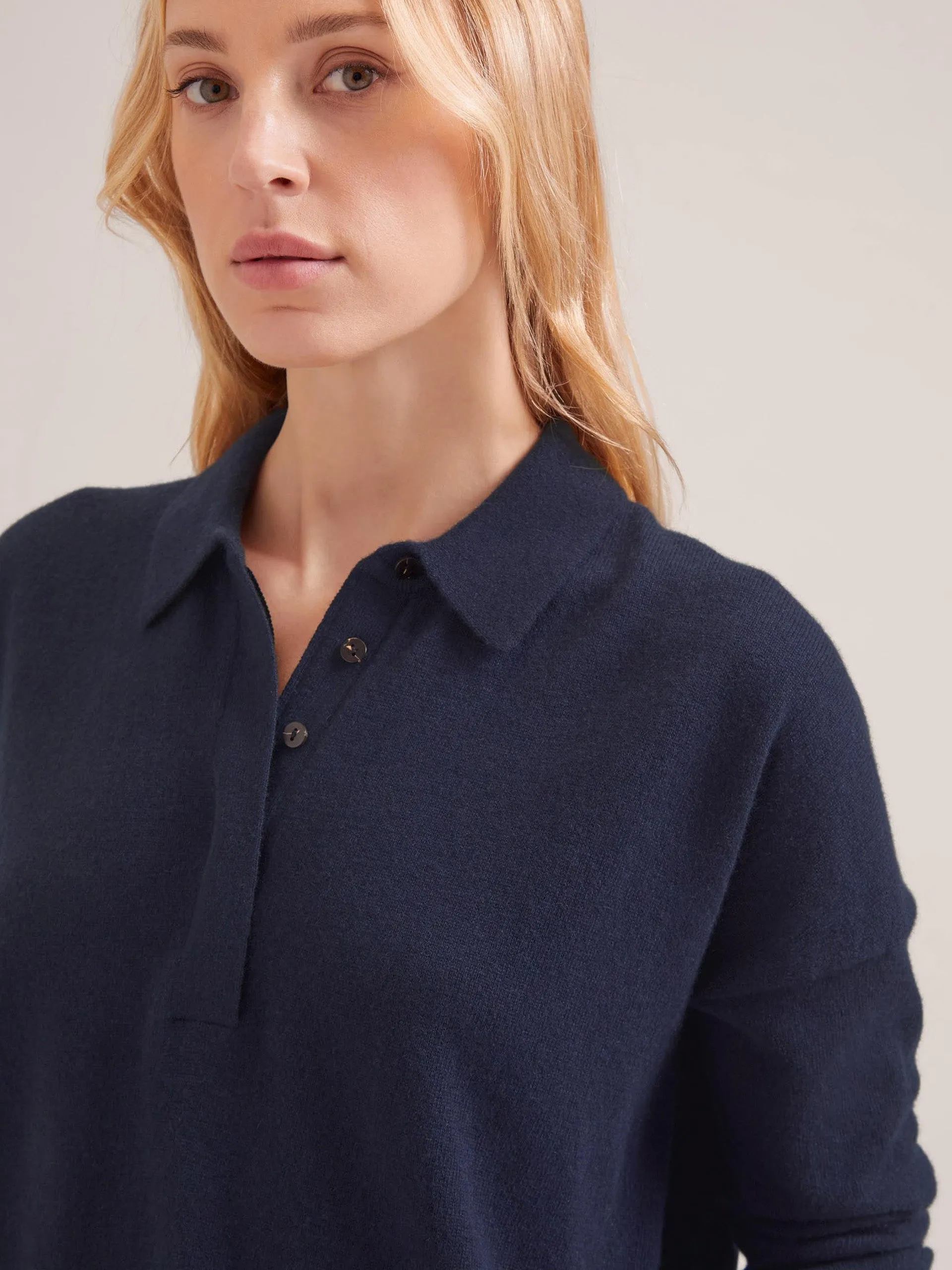 Navy Kelly cashmere jumper