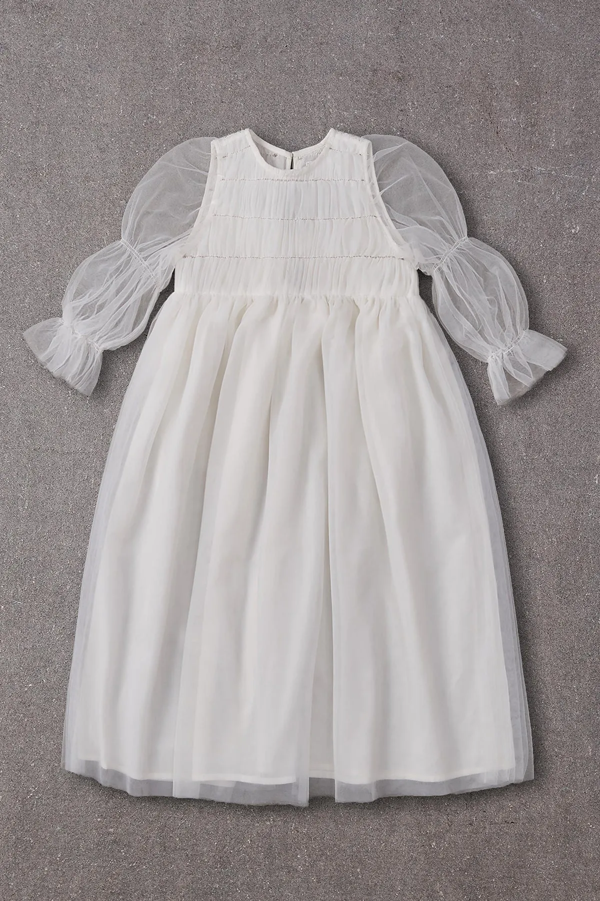 Nellystella Isabella Girls Dress - Bright White