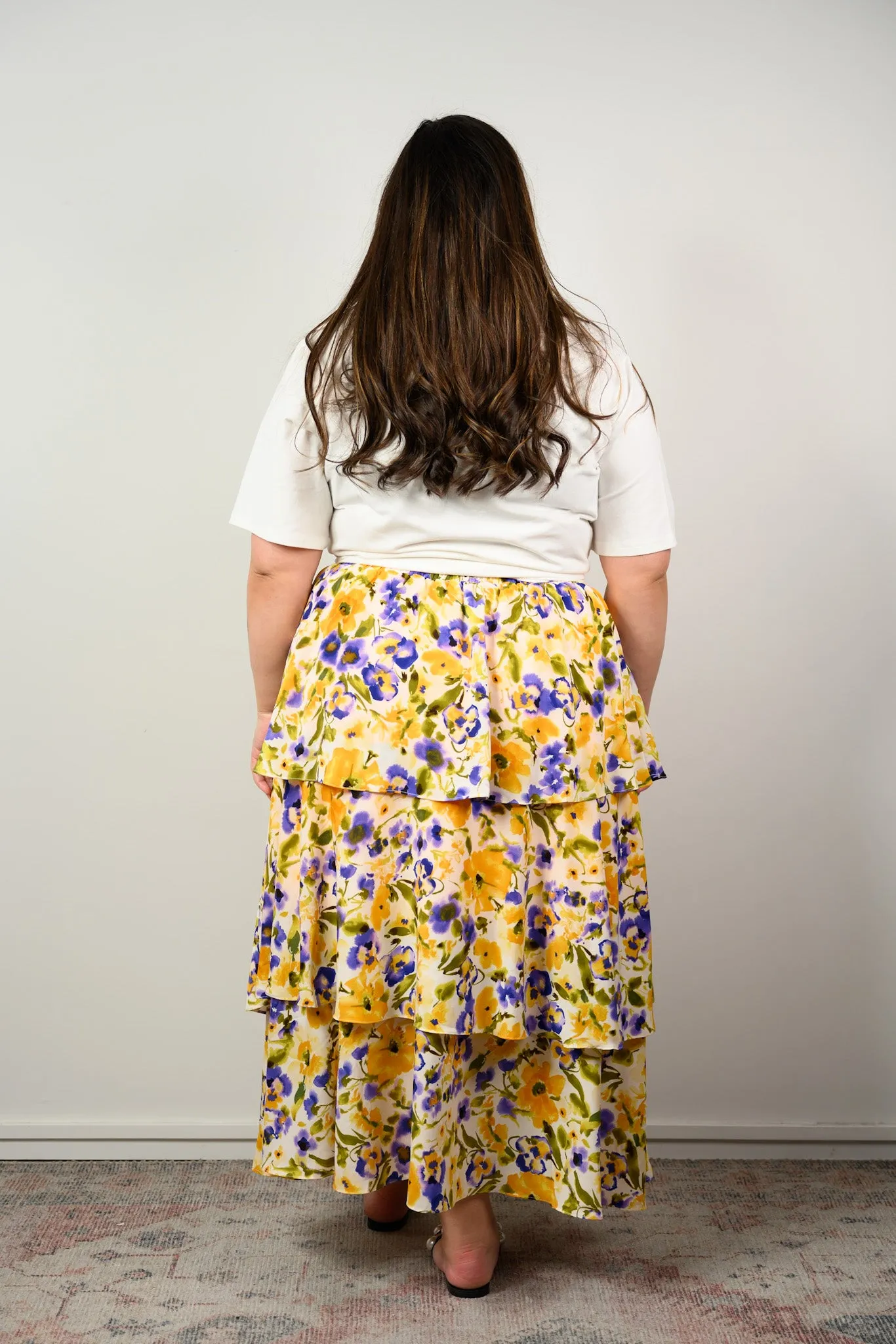 Ophelia skirt - Yellow floral