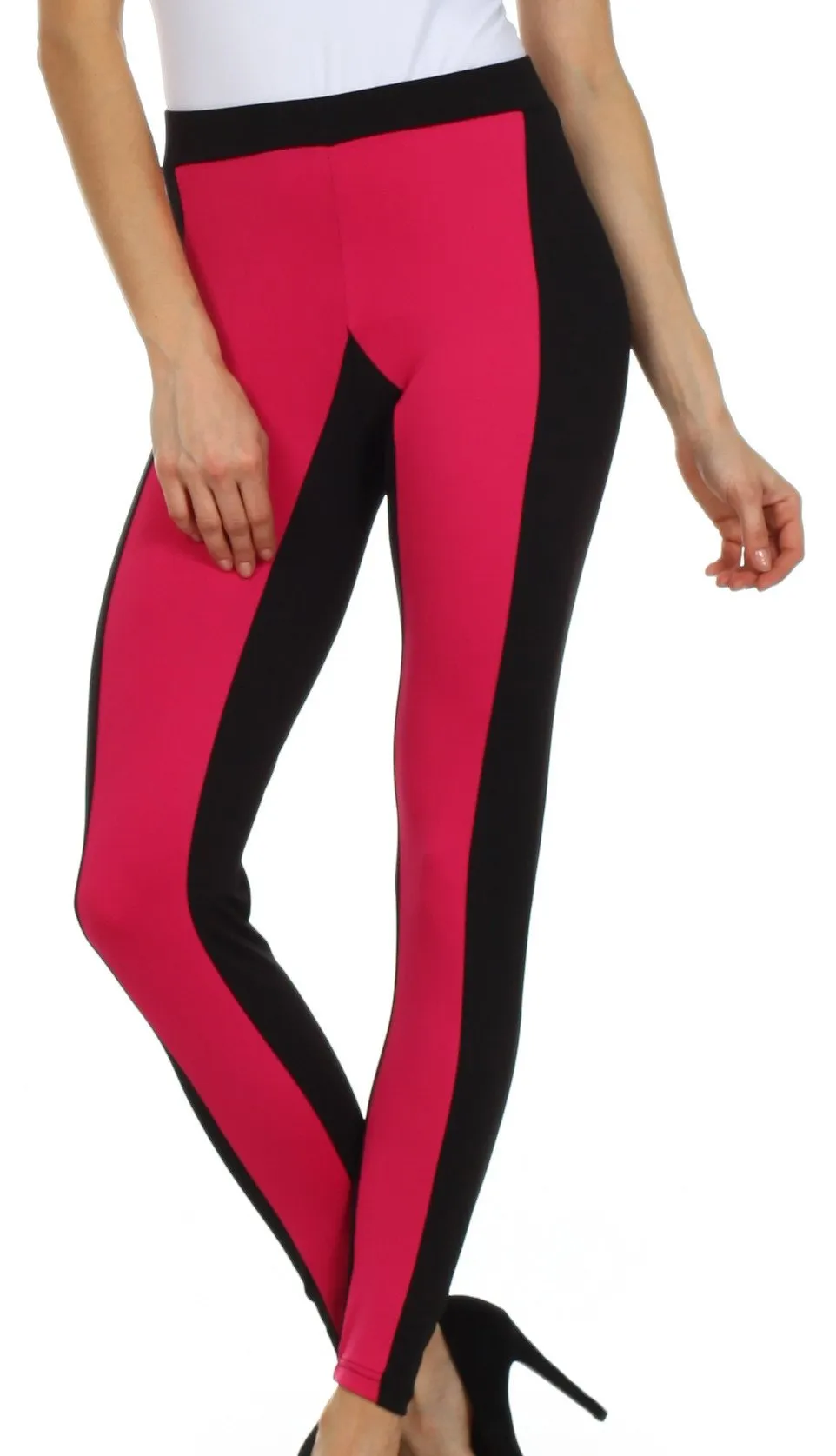 Sakkas Contrast Stripe Fashion Leggings