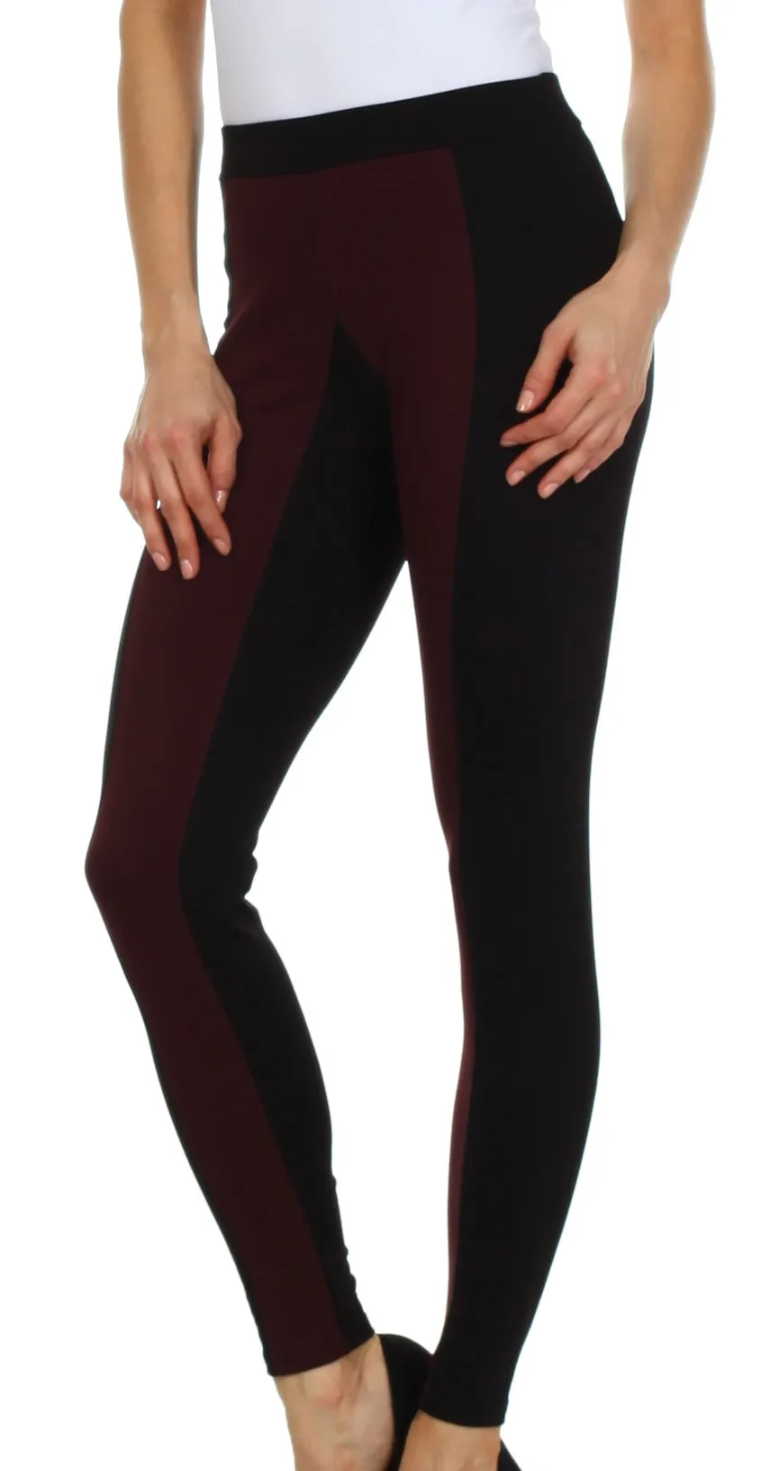 Sakkas Contrast Stripe Fashion Leggings