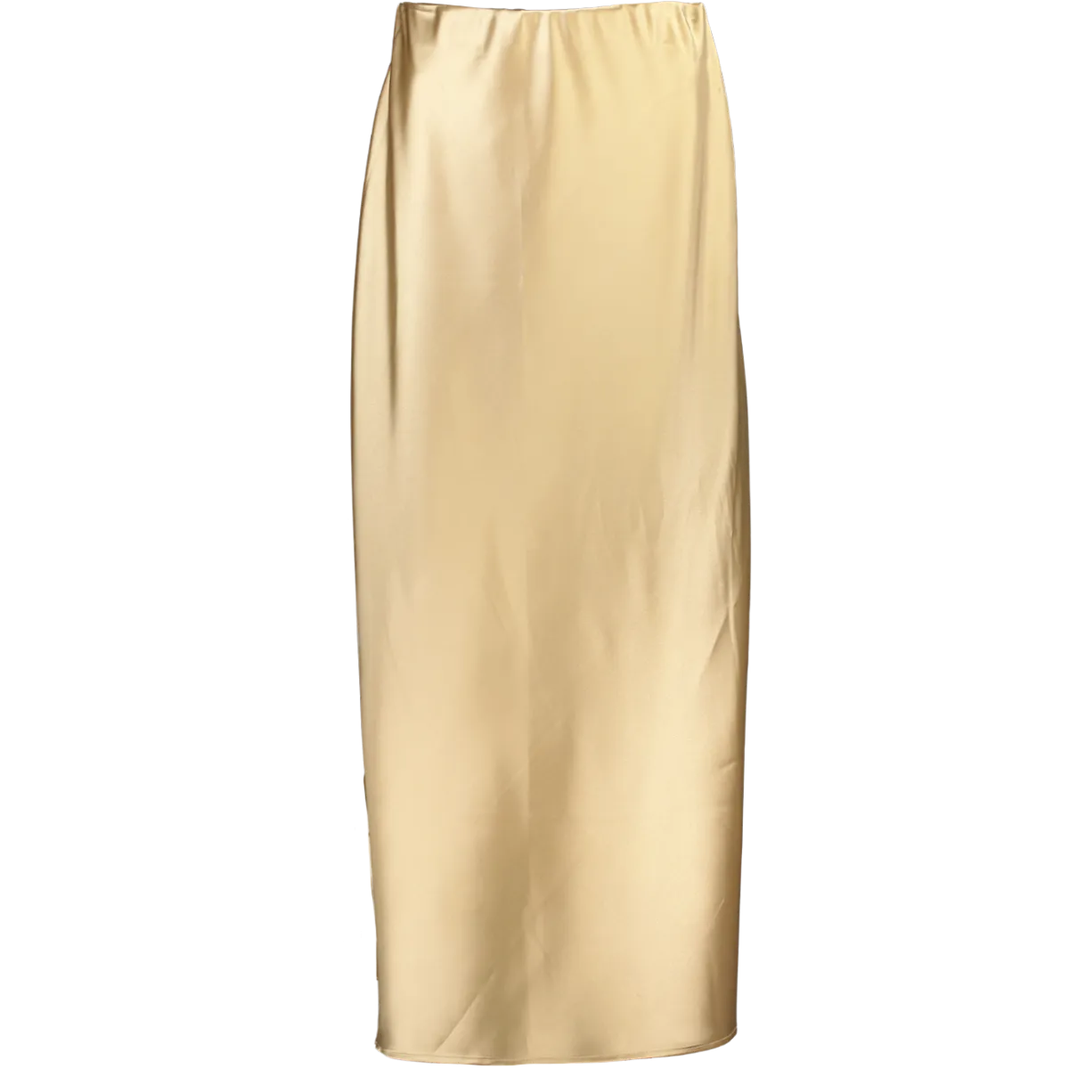 Smart Satin Midi Skirt