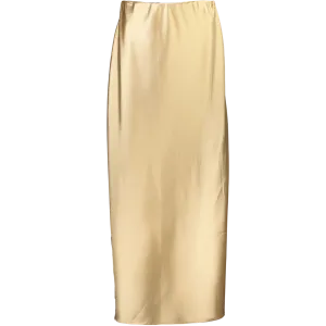 Smart Satin Midi Skirt