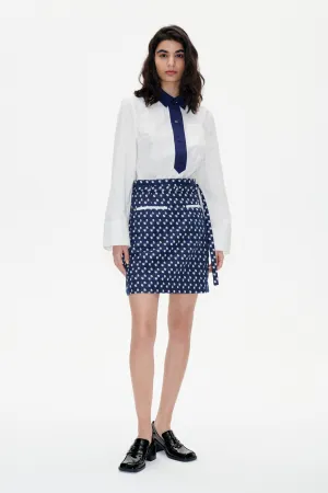 SOCORRA | Blue Jacquard Dot