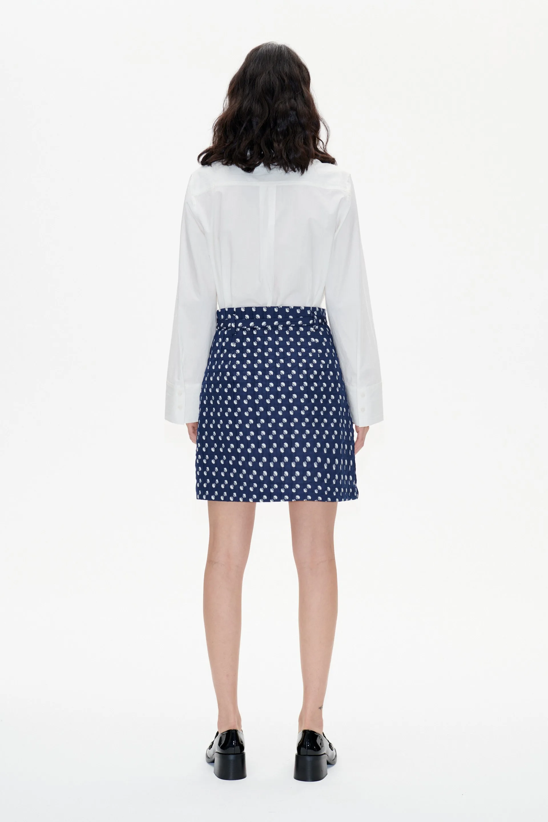 SOCORRA | Blue Jacquard Dot