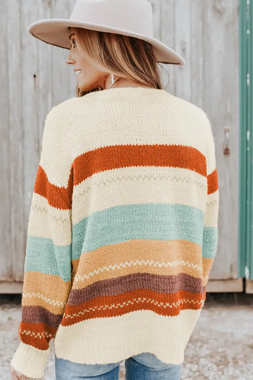 Striped Color Block Sweater