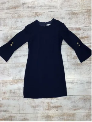 Tyler Boe Sydney Crepe Ruffle Sleeve Dress Dress Blue