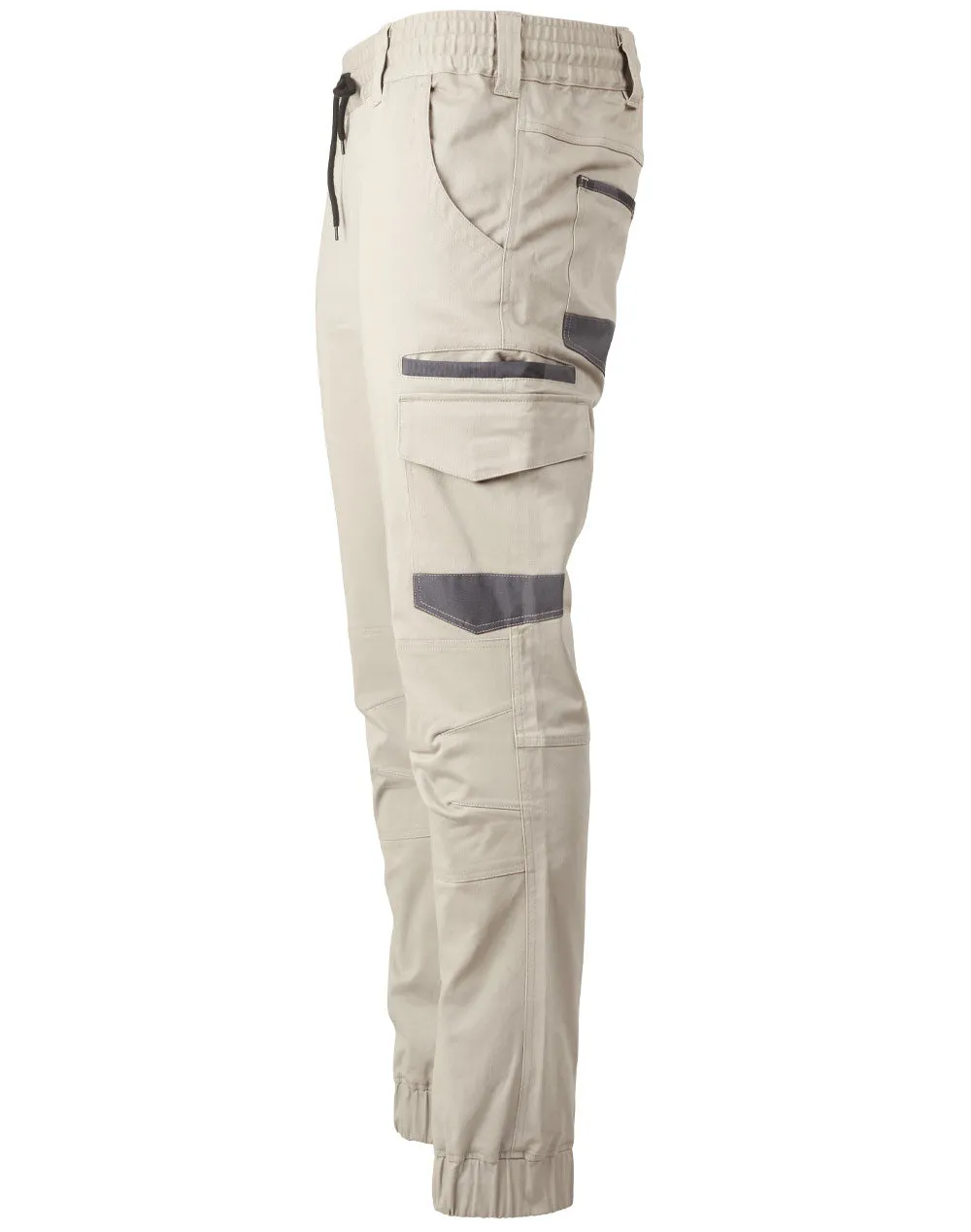 Unisex Cotton Stretch Drill Cuffed Work Pants - WP28