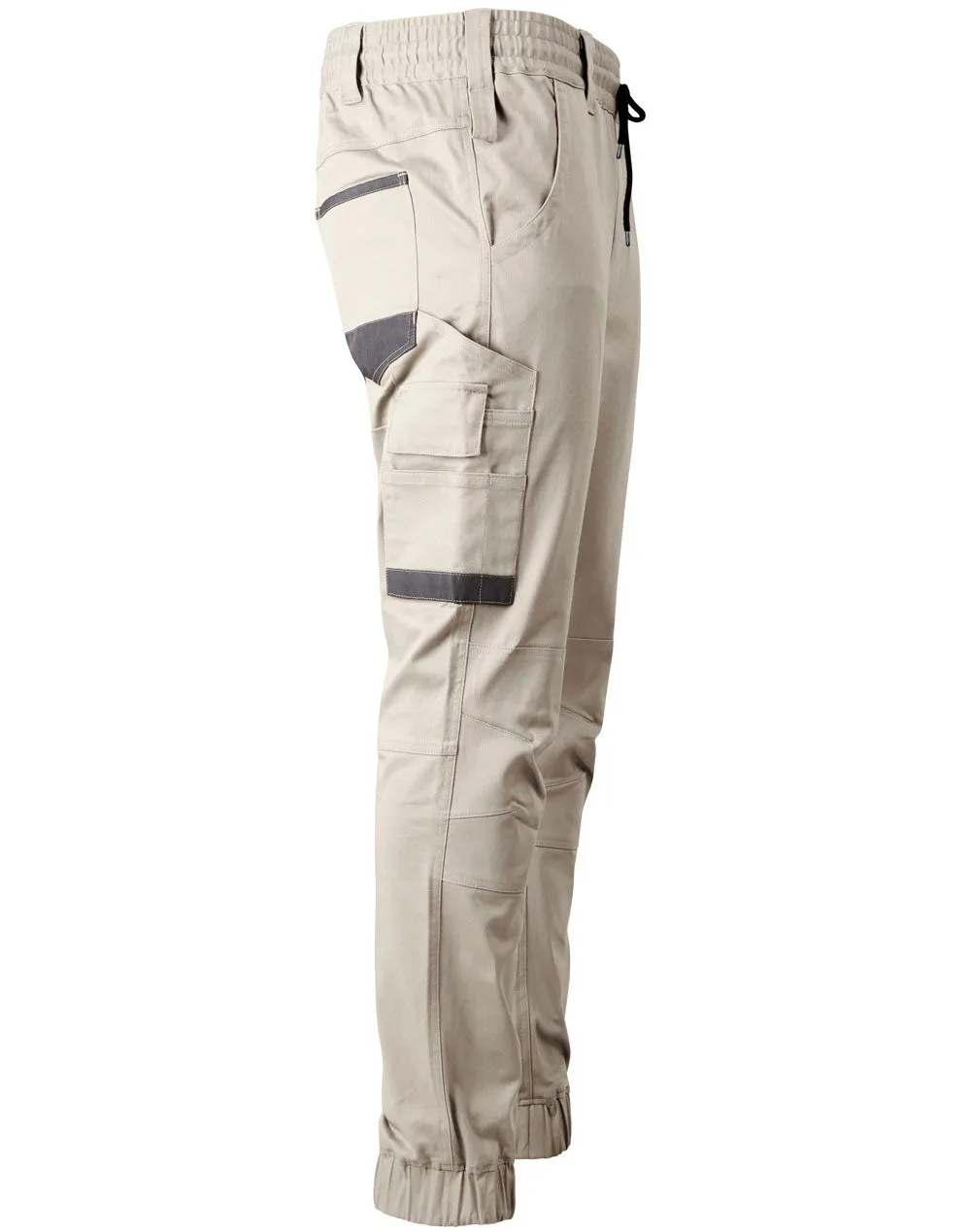 Unisex Cotton Stretch Drill Cuffed Work Pants - WP28