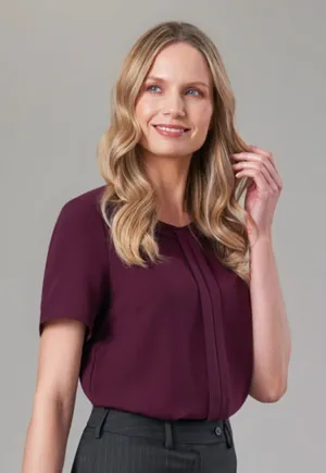 Verona Plain Crepe de Chine Blouse