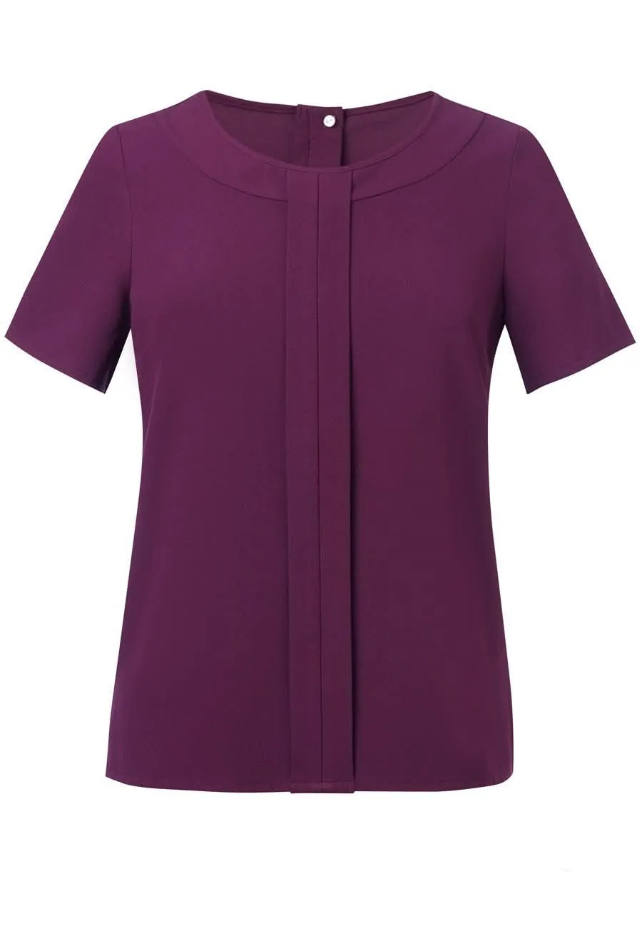 Verona Plain Crepe de Chine Blouse