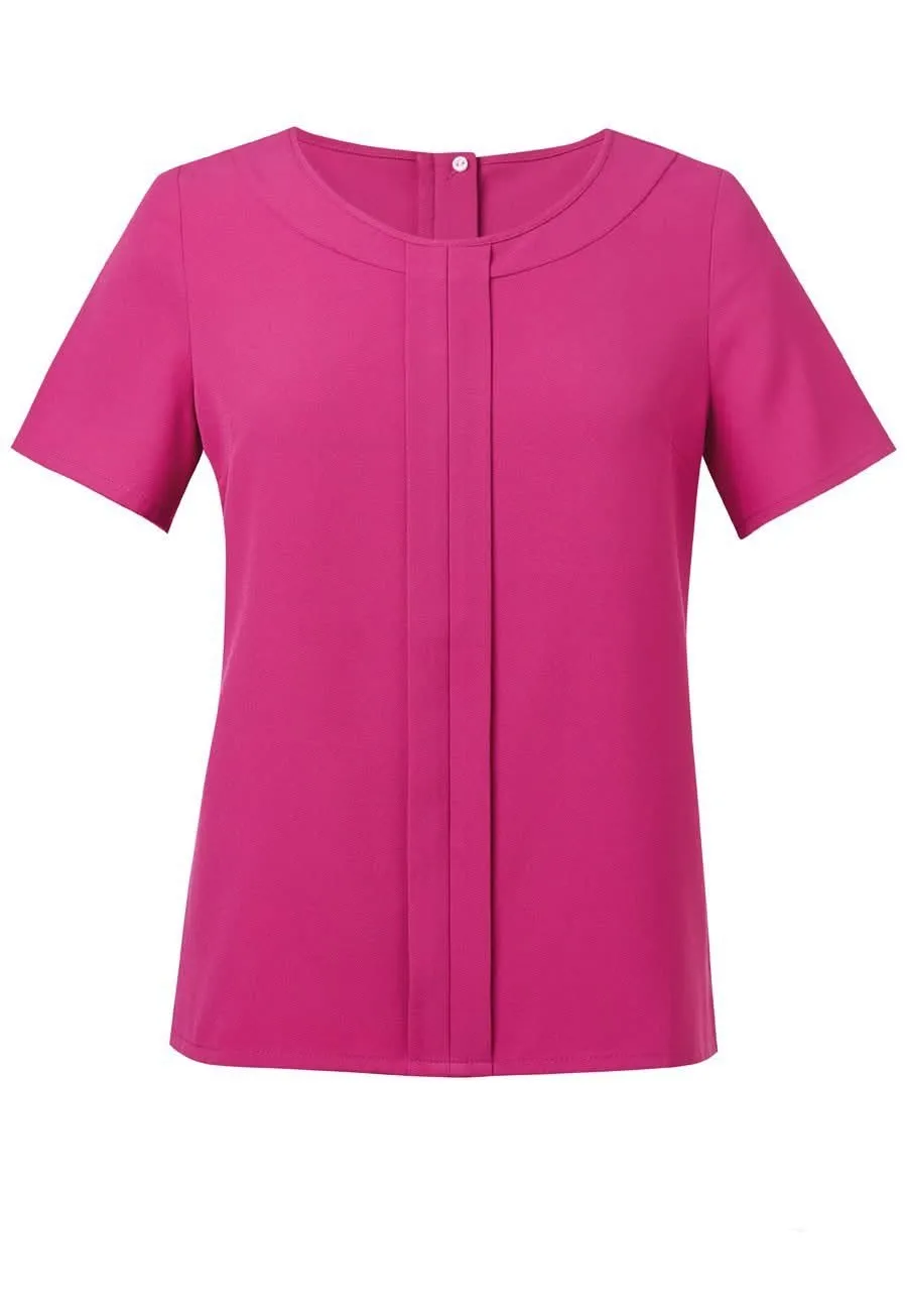 Verona Plain Crepe de Chine Blouse