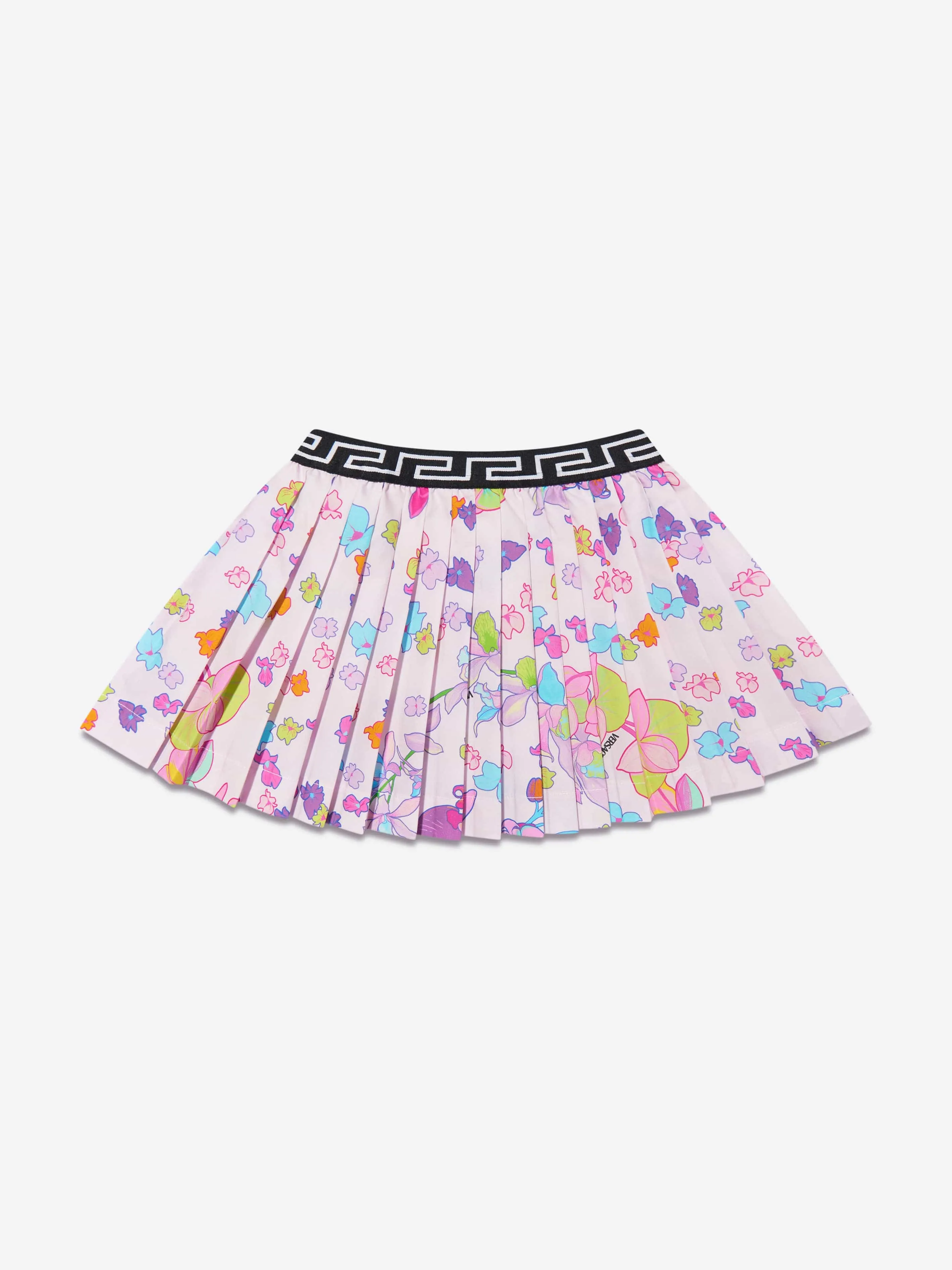 Versace Baby Girls Pleated Orchid Skirt in Pink