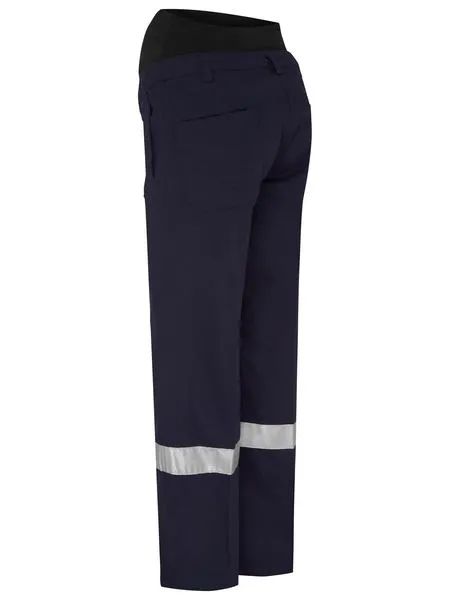 Womens 3M Taped Maternity Drill Work Pants - BPLM6009T