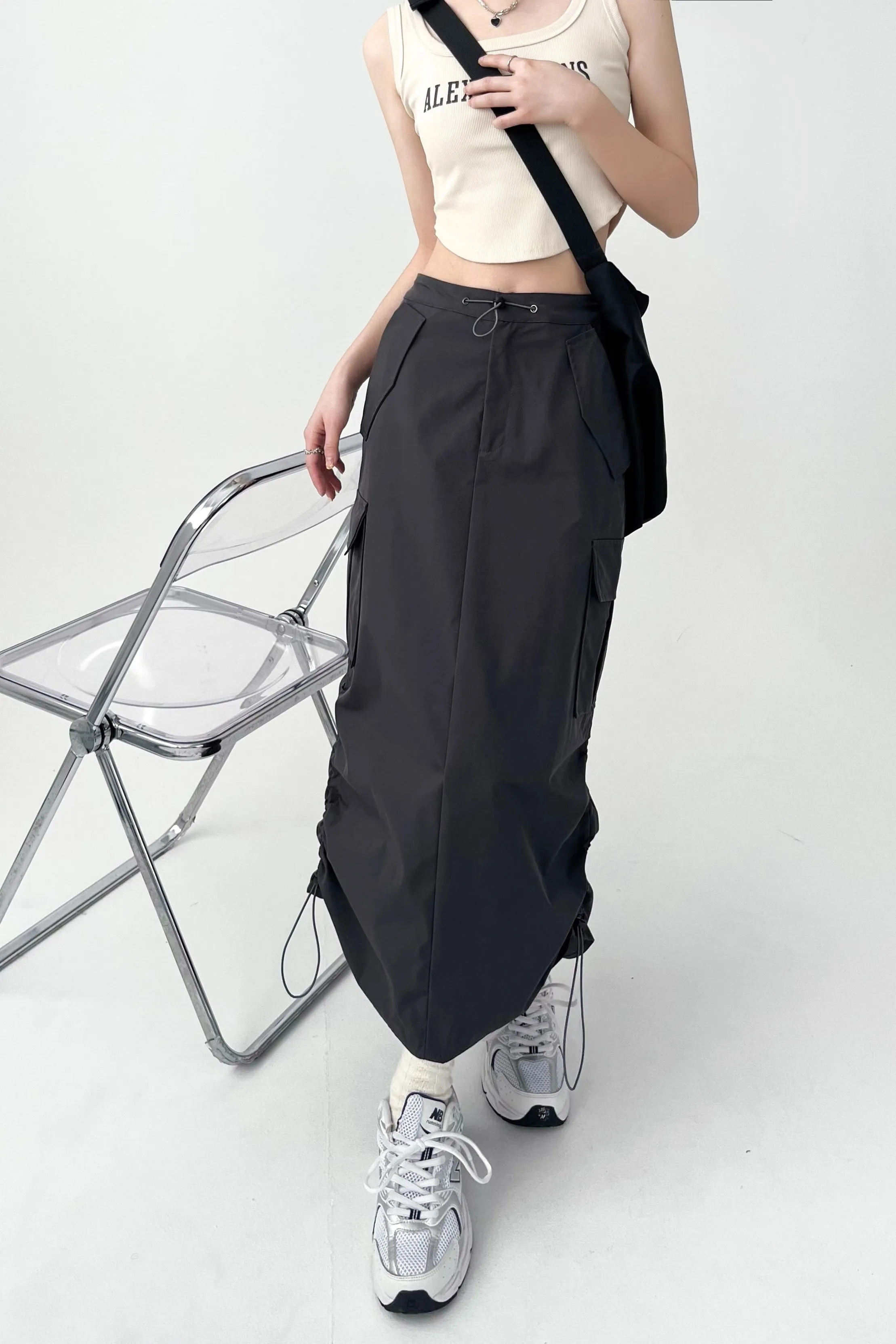 Workwear skirt, long autumn skirt, long skirt     S3415