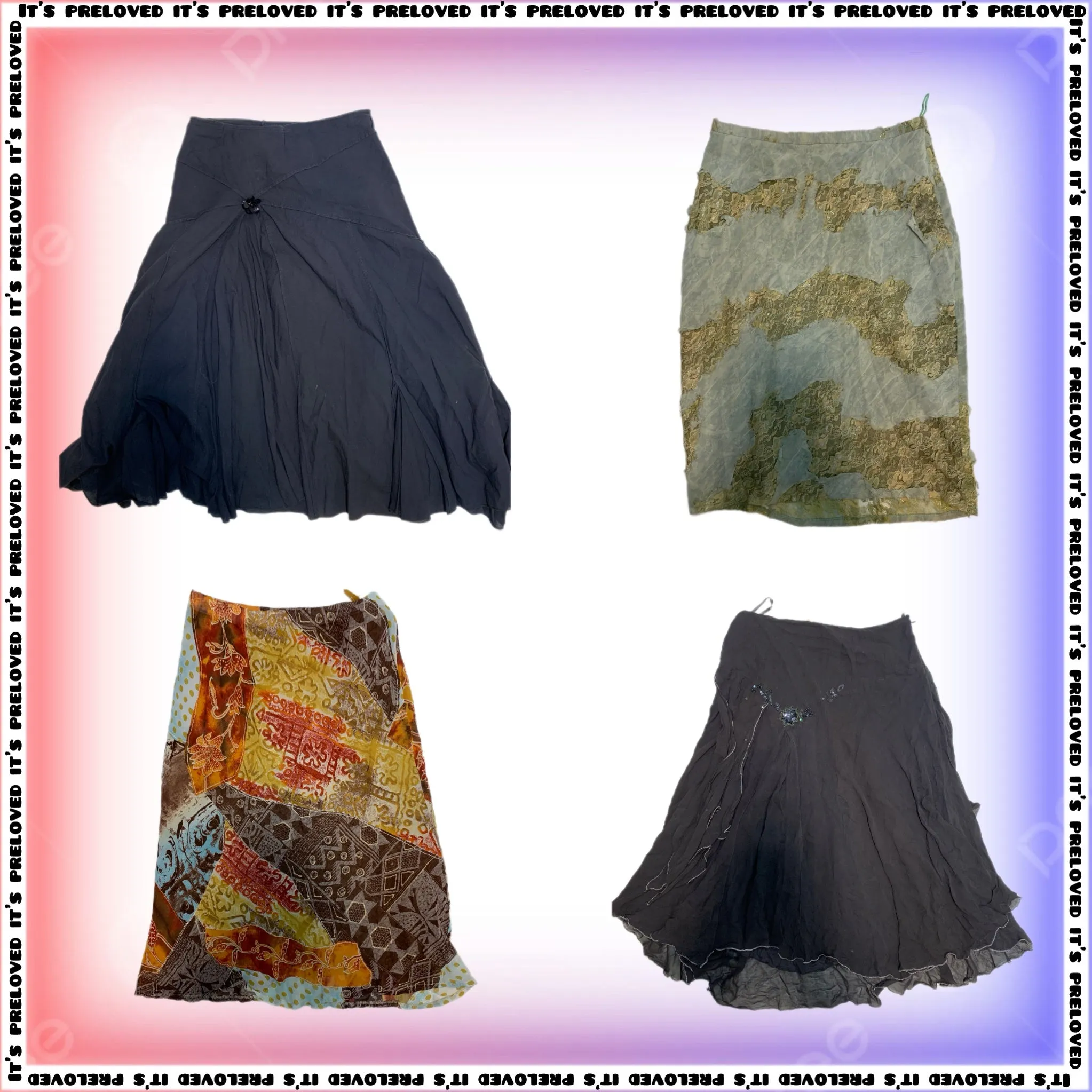 Y2K Summer Fling: Pretty Romantic Skirts (SS-247)