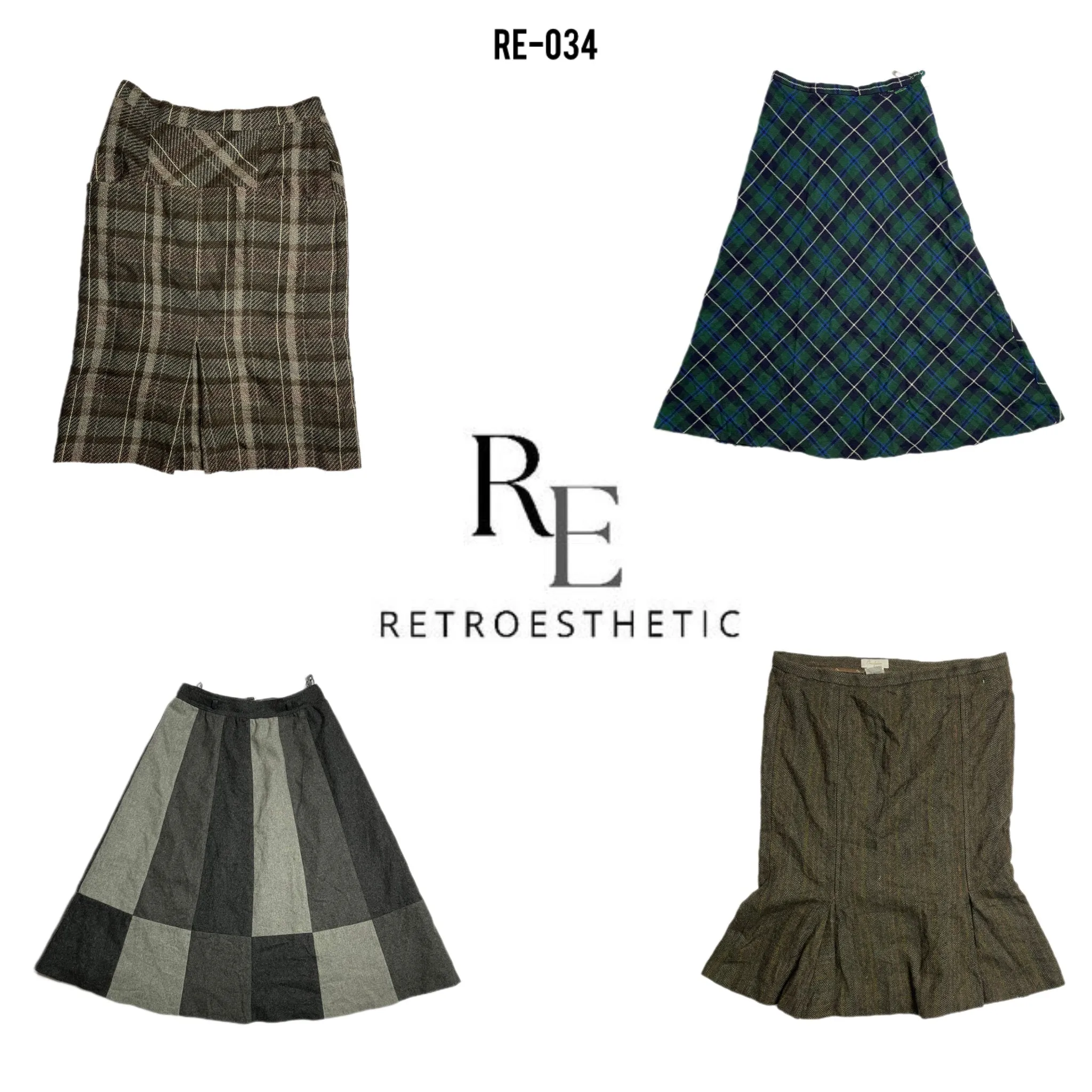 Y2K Winter Whool Skirts (RE-034)